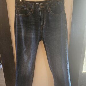 Old Navy Men's Size 29x30 Blue Straight Leg Dark Wash 100% Cotton Denim Jeans